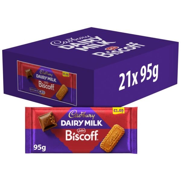Cadbury Dairy Milk Biscoff Biscuit Chocolate Bar 95g PMP £1.69